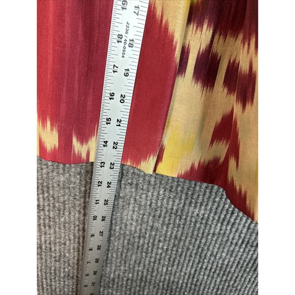 Ralph Lauren Womens Printed Silk Skirt Sz 8 Lined Multi Color Luxe Artsy Pockets - Picture 6 of 9